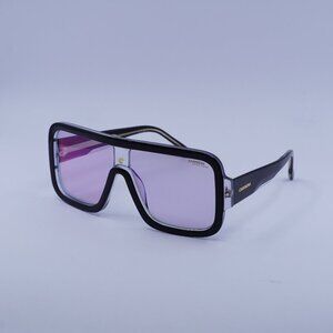 Carrera FLAGLAB 14 07C5 TE Sunglasses Black Shield Frame, Multilayer Lenses